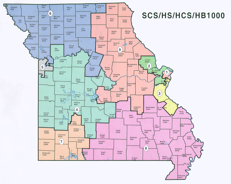 Missouri Us Congressional District Map 4022